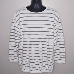 Vintage 90s Carolina Clothing Mens XL Shirt Striped Knit Long Sleeve Made In USA